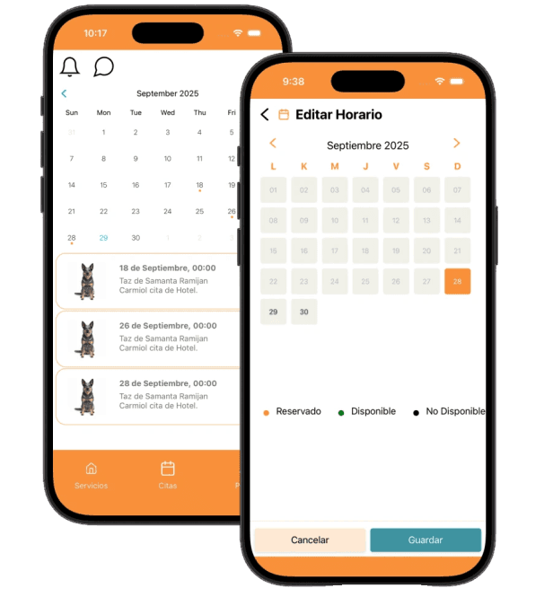 Calendar Management in petziClub